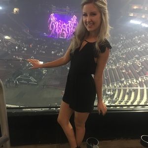 Black Express Backless Romper